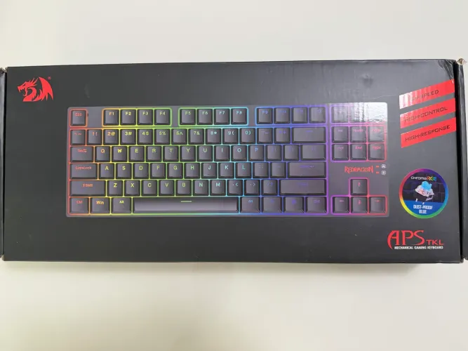 Teclado mecânico Redragon APS Low Profile switch Azul