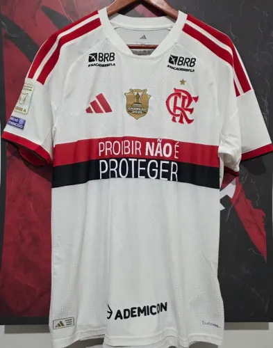Camisa Flamengo de jogo Brasileiro 2026 pintada