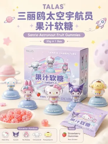 Bala De Goma Blind Box Sanrio Astronauta Tala's Kawaii Geek Hello Kitty Kuromi My Melody