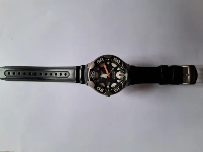 CITIZEN PROMASTER ORCA em sua desejada VERSÃO ORIGINAL COM CAIXA EM TITÂNIO