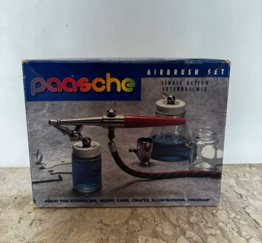 aerografo: paasche airbrush set completo - importado excelente estado