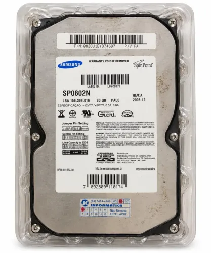 HD Samsung SpinPoint 80GB IDE/PATA 3,5" ? Não Testado