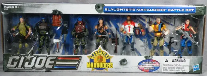 Gi Joe LACRADO Slaughter's Marauders Battle Set 3.75 set pack 7 2011 BBTS exclusivo
