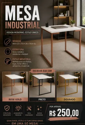 Mesa industrial moderna