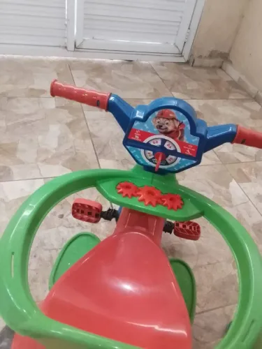 Motoca Infantil Triciclo C/ Empurrador E Proteção Lateral