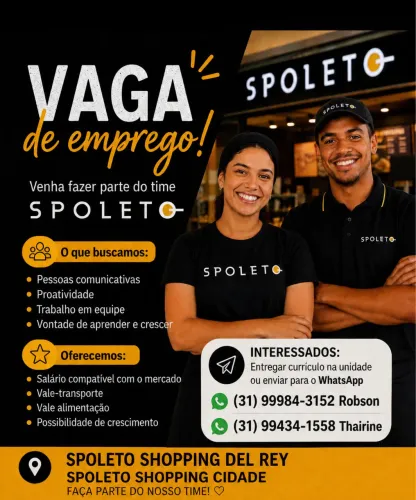 Vaga de operador de loja