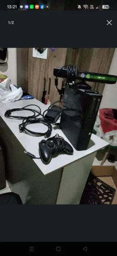Xbox 360 super slim completo só que não vai jogo