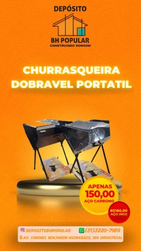 Churrasqueira Maleta Inox
