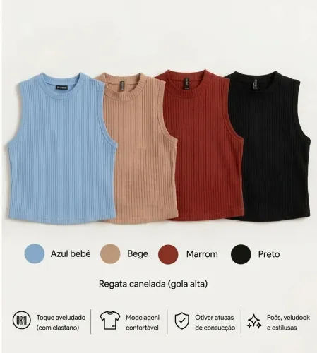 Kit 4 cropeds 