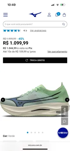 Tênis de corrida mizuno Rebellion Pro Low