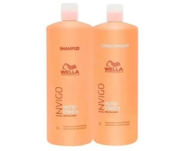 Kit Shampoo 1l + Condicionador 1l original wella