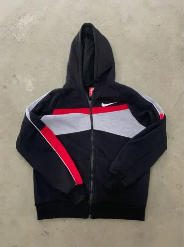 jaqueta de moletom com capuz Nike preta