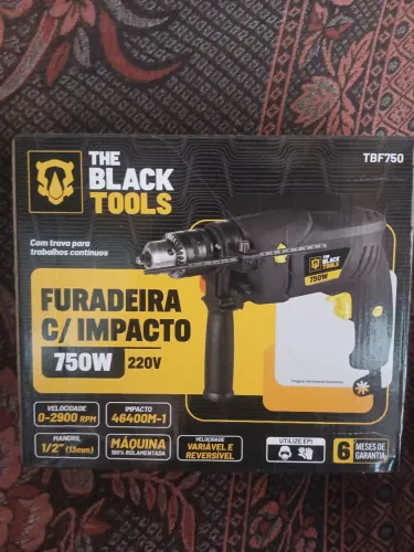 Furadeira Black Tools 750w Novinha com Brocas