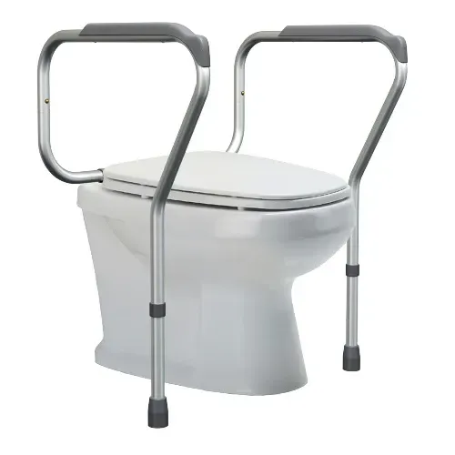 Alça Suporte Para Vaso Sanitário Acessibilidade Cor Cinza Claro