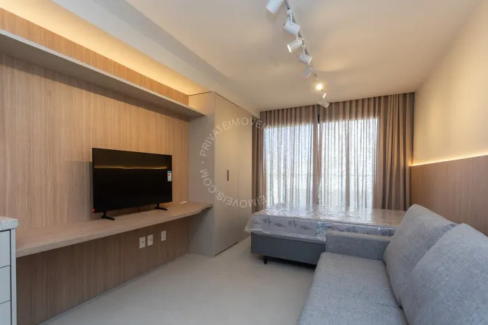 Apartamento Studio mobiliado para alugar no Bom Fim com 1 quarto