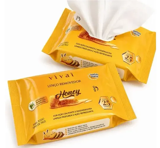 Lenço Removedor de Maquiagem Honey Vivai 5081.1.1