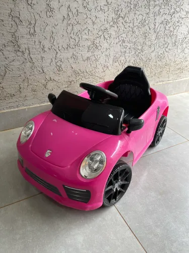 CARRO ELÉTRICO De Passeio Infantil Com Luz E Som Cor Rosa Voltagem Do Carregador 127/220v