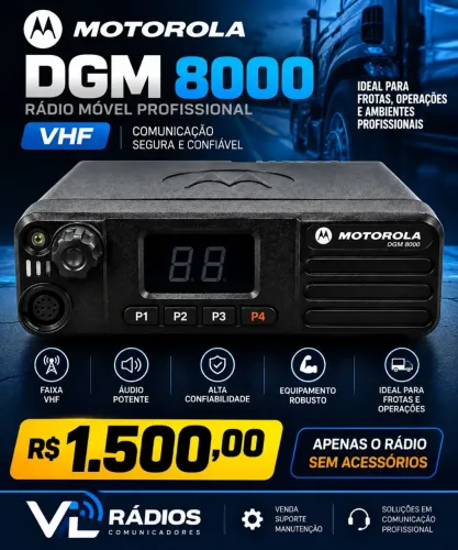 Rádio Motorola DGM8000 VHF