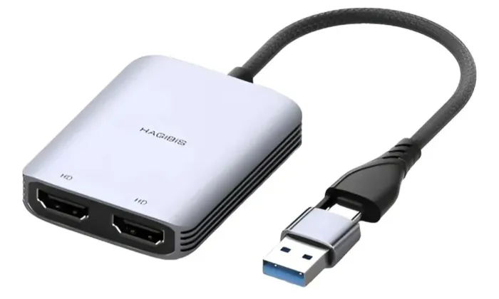 (Promoção) Adaptador usb para Hdmi, para 2 telas Hagibis