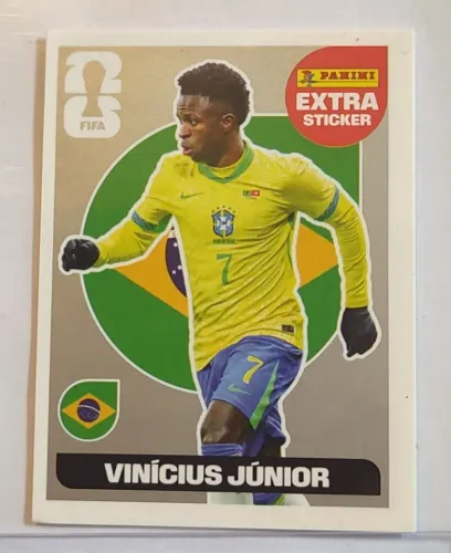 Figurinha Legend Copa 2026 Vini Jr prata