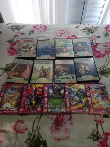 Lote jogos game gear originais 