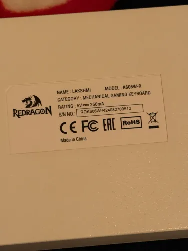 teclado mecânico redragon lakshmi switch blue