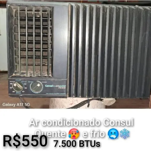 Ar condicionado Consul 7.500 BTUs quente e frio