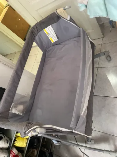 Berço Portátil Moisés Co-bed Acopla na Cama Cinza Kababy