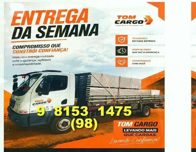 Frete/Transporte de Cargas: Disponibilidade em São Luís, Olho d'Água, Calhau!