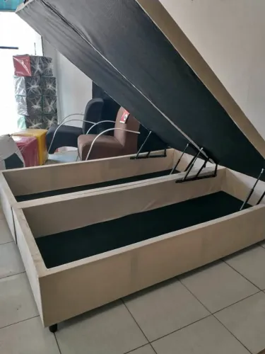 Cama Box Baú Queen Super Resistente - Frete Grátis