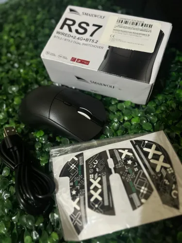 Mouse Gamer SMAILWOLF RS7 - Sem Fio / 3 Modos de Conexão