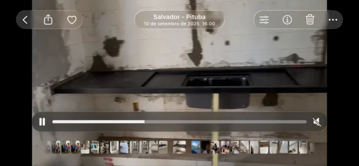 Instalação de bancada e acessórios em granito