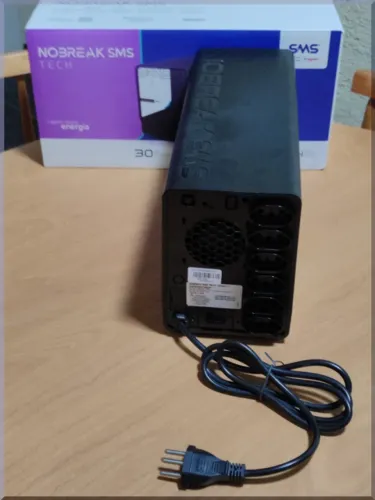 Nobreak 800VA SMS Tech com entrada bivolt e 6 tomadas 115V Pronta Entrega