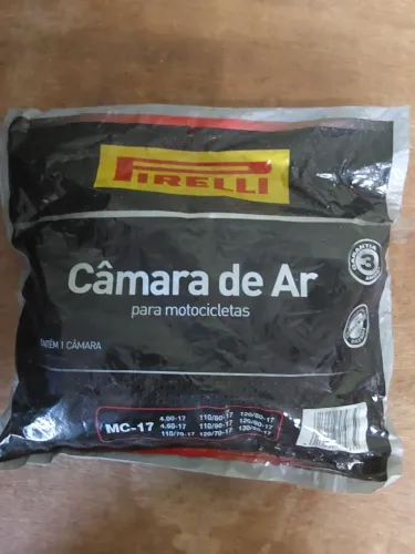 Câmara de Ar Pirelli MC-17 para Moto - Aro 17 - Nova