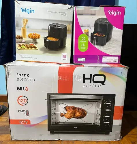 Forno 66L 2 AirFryer 5L NOVOS