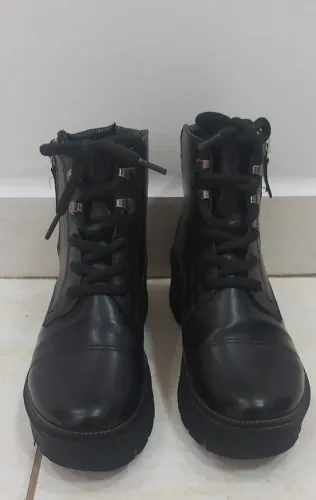 Bota Feminina Dakota Flatform Preta.(Estado: usadas)