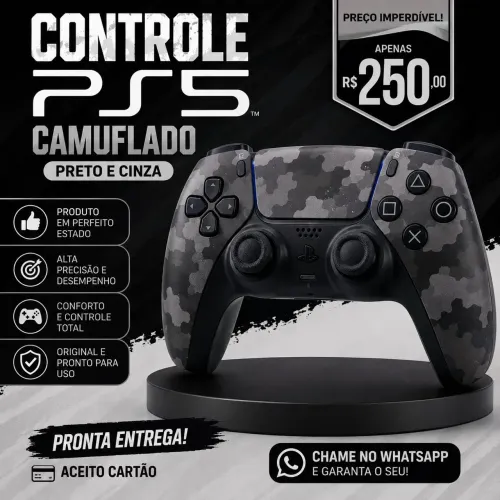 VENDO 1 CONTROLE DE PS5 PERSONALIZADO 