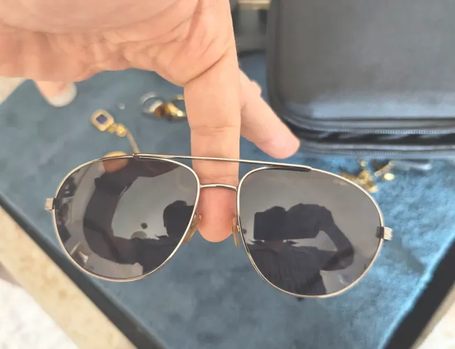Óculos aviador Ermenegildo Zegna