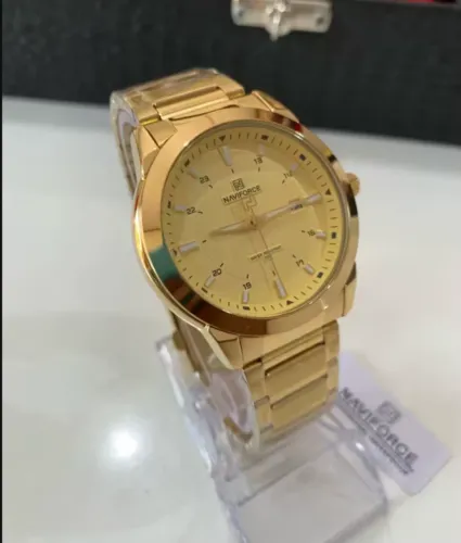 Relógio Naviforce Dourado Original(leia a descrição)