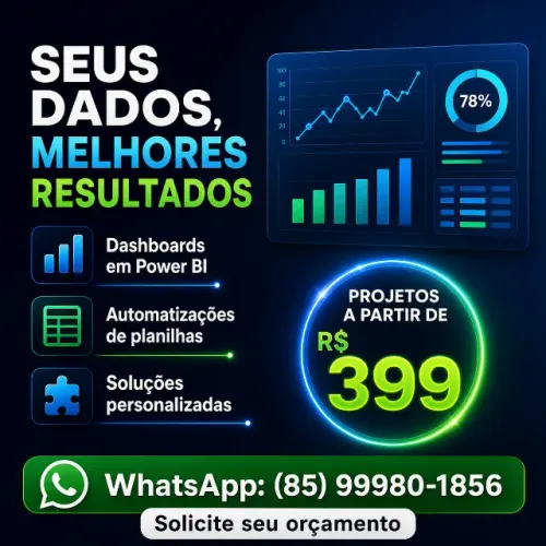 Dashboards em Power BI e Automação de Planilhas