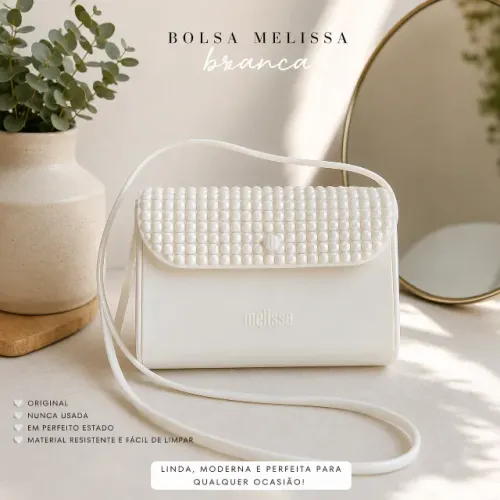 Bolsa Melissa Original Nunca Usada - Cor Branca