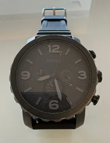 Relógio Fossil Masculino Nate Preto - JR1354/2PN