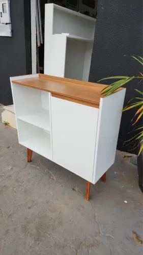 Vendo lindo aparador mdf duas cores novo