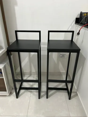 Cadeiras Pretas para bancada