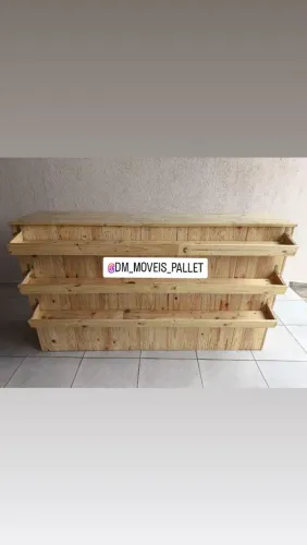 Balcão caixa de pallet rústico 