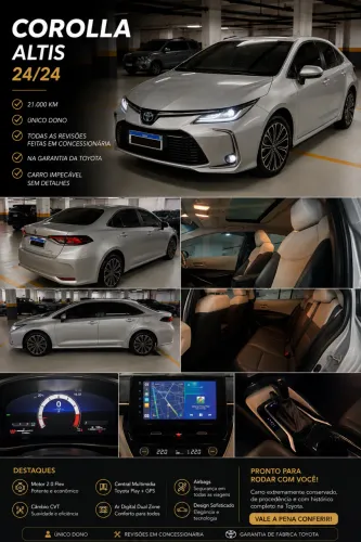 Toyota Corolla Altis 2.0 Flex 16V Aut. 2024
