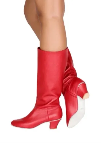 Bota de dança vermelha tamanho 35