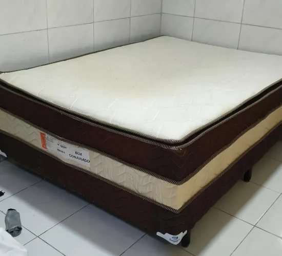 Cama casal box conjugado