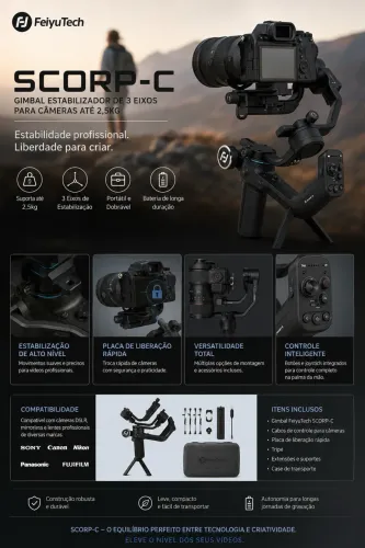Gimbal Estabilizador FeiyuTech Scorp-C