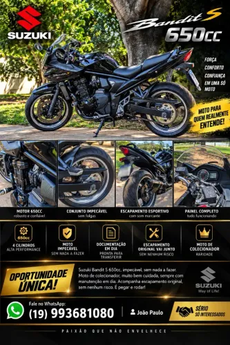 Suzuki Bandit última versão 2011 2012